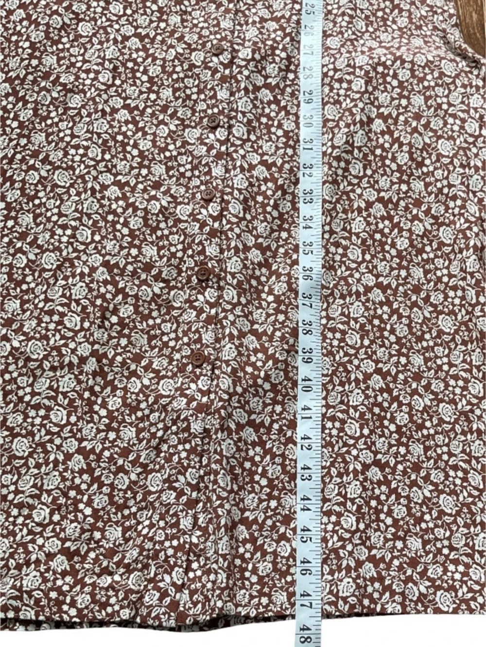 Reformation Brighton Floral Midi Dress in Brown & White Size Small - Picture 13 of 13